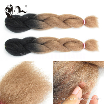 100g ombre color two tone jumbo braiding hair for box braids and crochect twist braids